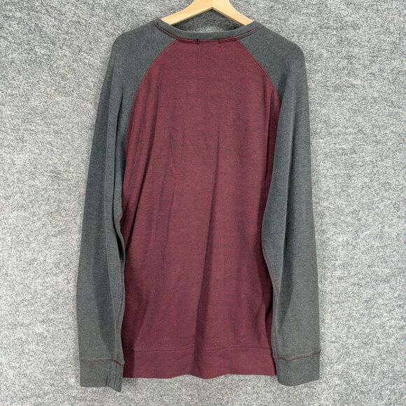 DKNY Jeans Sweater Pullover Men XL Gray Knit Cotton Long Sleeve Round Neck - Picture 2 of 7